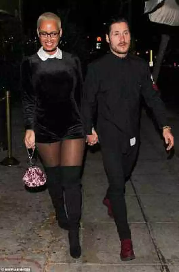 Amber Rose and Val Chmerkovskiy confirm dating rumors as they hold Hands in Los Angeles
